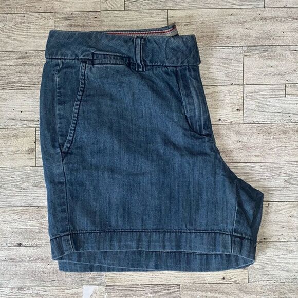 Tommy Hilfiger, Retro, Lightweight, Medium Blue, Denim Shorts - Picture 2 of 8